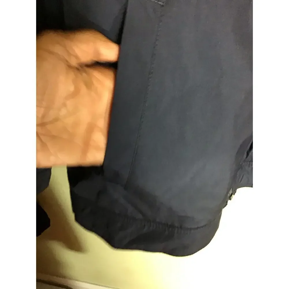 Ralph Lauren Polo Signature Logo Navy Blue Hooded  Windbreaker Jacket Sz.14/16